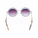 Miu Miu Noir Light Blue Full Circle Round Frames Sunglasses 307884
