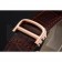 Cartier Ronde Solo Brown Dial Diamond Hour Marks And Bezel Rose Gold Case Brown Leather Strap