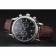 Patek Philippe Chronograph Black Dial With Diamonds Stainless Steel Case Brown Leather Strap