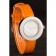 Hermes Classic MOP Dial Orange Leather Bracelet 801390