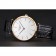 Swiss Longines Grande Classique White Dial Gold Case Black Leather Strap