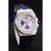 Swiss Audemars Piguet Royal Oak Offshore White Dial Stainless Steel Case Blue Leather Strap  622850