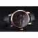 A. Lange & Sohne Grand Lange 1 Moon Phase Black Dial Rose Gold Case Black Leather Strap