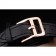 Hermes Classic MOP Dial Black Elongated Leather Strap