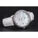 Omega DeVille Prestige Co-Axial Diamond Silver Case Mother-Of-Pearl Dial White Leather Strap