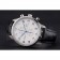IWC Portugieser Chronograph White Dial Blue Hands And Numerals Steel Case With Diamonds Black Leather Strap