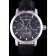 Vacheron Constantin Tourbillon Black Dial Stainless Steel Case Black Leather Bracelet