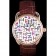 Hermes Classic Croco Leather Strap Multicolor Patterned Logo Dial 801402