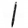 MontBlanc Silver Trimmed Thick Rounded Black Enamel Ballpoint Pen With MB Engraving 98060