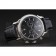 Patek Philippe Chronograph Black Dial Stainless Steel Case Black Leather Strap