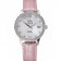 Omega DeVille Prestige Co-Axial Diamond Silver Case Mother-Of-Pearl Dial Pink Leather Strap
