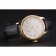 Swiss Rolex Cellini White Dial Gold Case Black Leather Strap