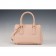 Prada Saffiano Mini Double Zip Tote Beige