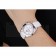 Omega Speedmaster Chronograph White Dial White Leather Bracelet  622452