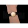 Patek Philippe Calatrava Gold Dial Roman Numerals Double Ribbed Bezel Gold Case Black Leather Strap