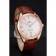 Omega Tresor Master Co-Axial White Dial Rose Gold Case Brown Leather Strap