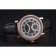 Cartier Rotonde Black And White Dial Gold Case With Jewels Black Leather Strap  622758