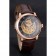 Swiss Patek Philippe Complications Openworked Dial Rose Gold Case Brown Leather Strap