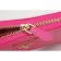 Prada Vernice Saffiano Leather Zip Around Rose Wallet