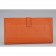 Hermes Bearn Wallet with Gusset Orange