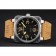 Bell and Ross BR 01-92 Black Dial Silver Case Gold Numerals Brown Leather Strap