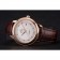 Omega De Ville Prestige White Dial Rose Gold Case Brown Leather Strap