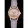Patek Philippe Calatrava Gray Dial Diamond Markings Rose Gold Case Gray Leather Strap