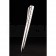 Bvlgari Vertical Grooved Cutwork Pattern Silver Ballpoint Pen With Bvlgari Engraving
