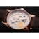 Swiss IWC Portuguese White Dial Gold Numerals Gold Case Brown Leather Bracelet 1453916