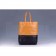 Celine Cabas Gusset Beige Black Leather Tote