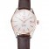 Swiss Tag Heuer Carrera Calibre 5 White Dial Rose Gold Case Brown Leather Strap