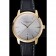 Swiss Vacheron Constantin Patrimony White Dial Gold Case Black Leather Bracelet  1454177