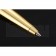 Cartier Upper Body Engraved Gold Ballpoint Pen  622775