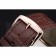 Franck Muller Master Square Diamond Encrusted Rose Gold Bezel Brown Croco Bracelet 80283