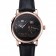 A. Lange & Sohne Grand Lange 1 Moon Phase Black Dial Rose Gold Case Black Leather Strap