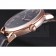 Patek Philipe Calatrava Roze Gold Polished Bezel Black Leather Bracelet 801435