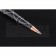 Christian Dior Gold Rimmed Silver Pattern Black Ballpoint Pen  622733