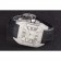 Swiss Cartier Santos Silver Bezel with Diamonds and Black Leather Strap sct47  621531