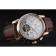 Patek Philippe Grand Complications Gold Case White Dial Brown Leather Bracelet 622259