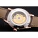 Swiss Patek Philippe Complications Openworked Dial Rose Gold Case Brown Leather Strap