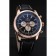 Breitling Transocean Black Dial Black Leather Strap Rose Gold Bezel 98204