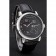 A. Lange & Sohne Grand Lange 1 Moon Phase Black Dial Stainless Steel Case Black Leather Strap