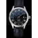 Omega DeVille Black Dial Stainless Steel Case Black Leather Strap  622829