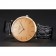 Swiss Longines Grande Classique Gold Dial Gold Case Black Leather Strap