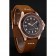 Rolex Yacht Master Black Dial Brown Bezel Rose Gold Case Brown Leather Bracelet 1453860