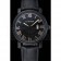 Cartier Rotonde Black Dial Black Case Black Leather Bracelet  1454218