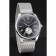 Patek Philippe Calatrava Small Seconds Black Engraved Dial Stainless Steel Case And Bracelet