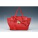 Salvatore Ferragamo Embossed Red Leather Tote Bag 18927378