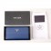 Prada Saffiano Leather Zip Around Dark Blue Wallet