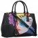 Prada Double Tote Colage-Print Black Bag  18927271